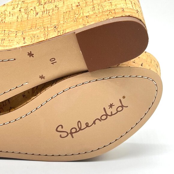 Splendid Womens Size 10M‎ Travis White Cork Platforms Sandals Shoes - Picture 11 of 14